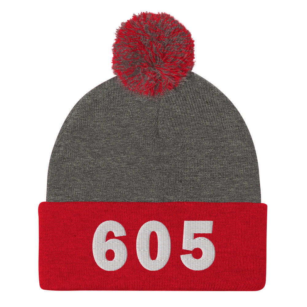 605 Area Code Pom-Pom Beanie