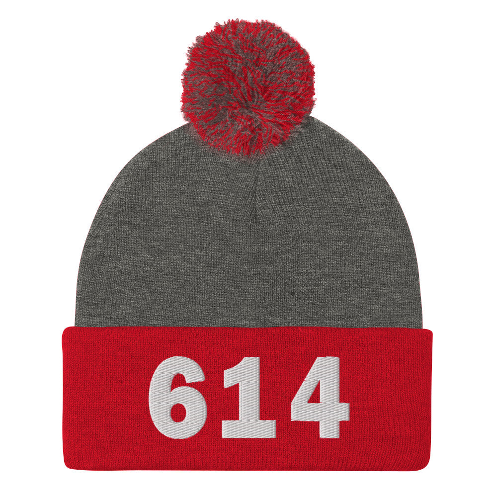 614 Area Code Pom-Pom Beanie