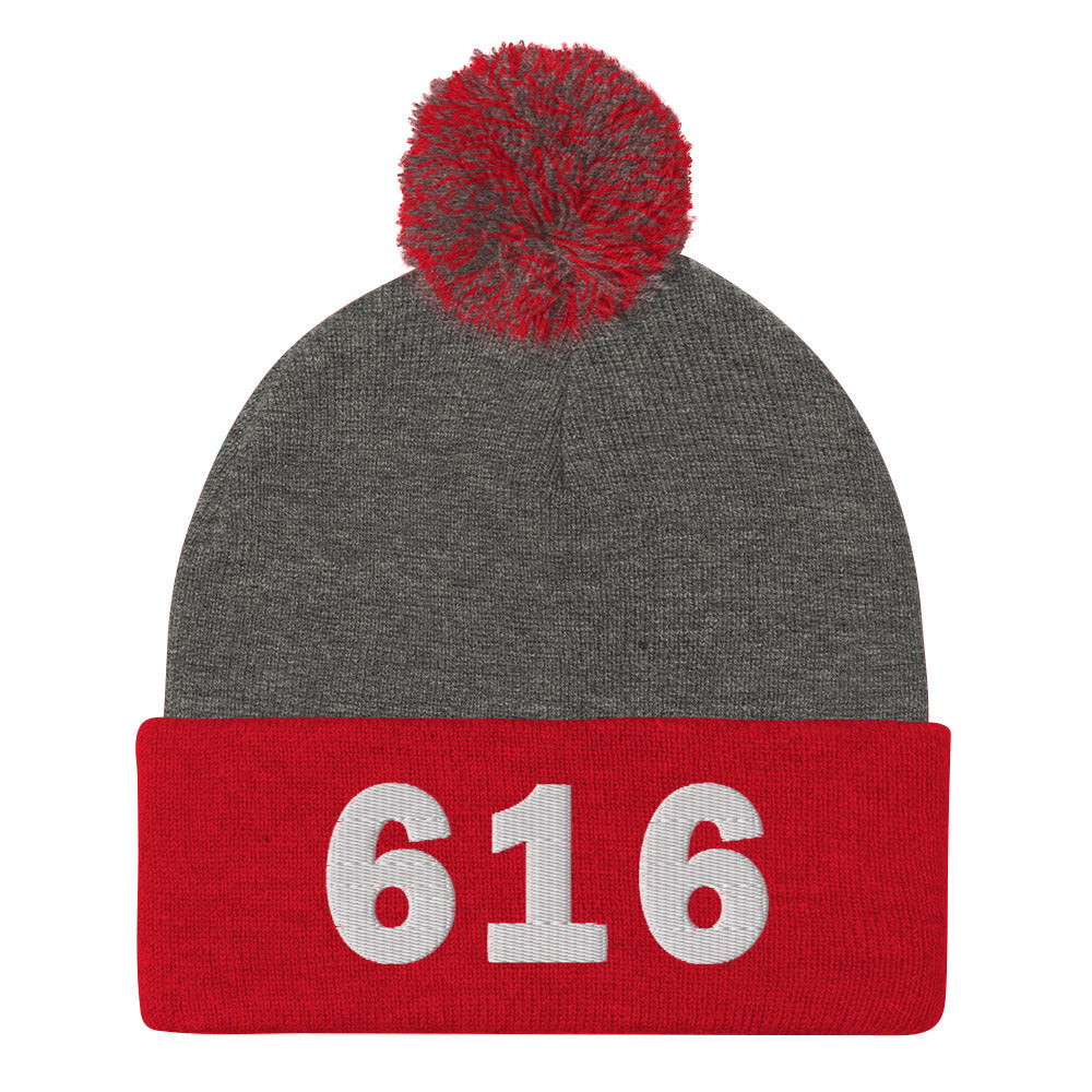 616 Area Code Pom-Pom Beanie