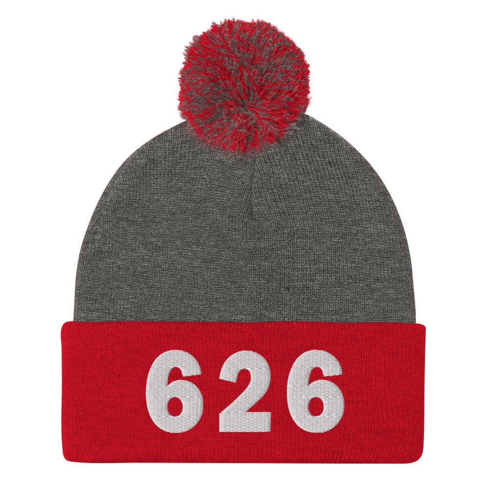 626 Area Code Pom-Pom Beanie