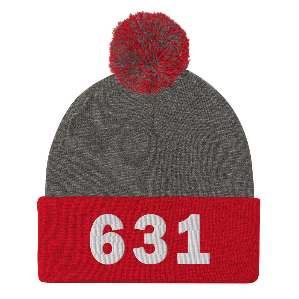 631 Area Code Pom-Pom Beanie