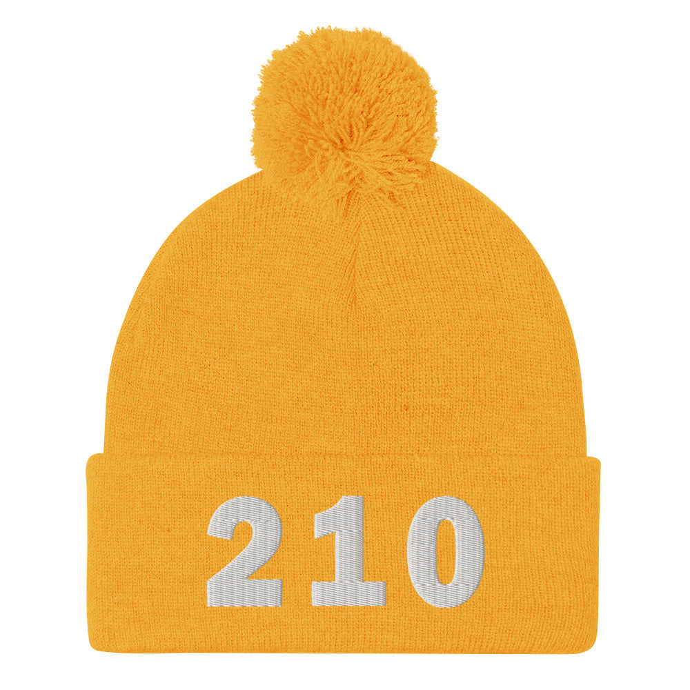 210 Area Code Pom-Pom Beanie