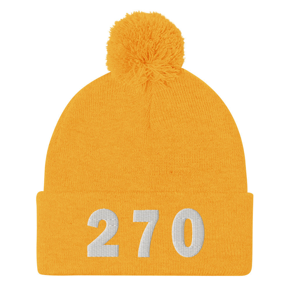 270 Area Code Pom-Pom Beanie