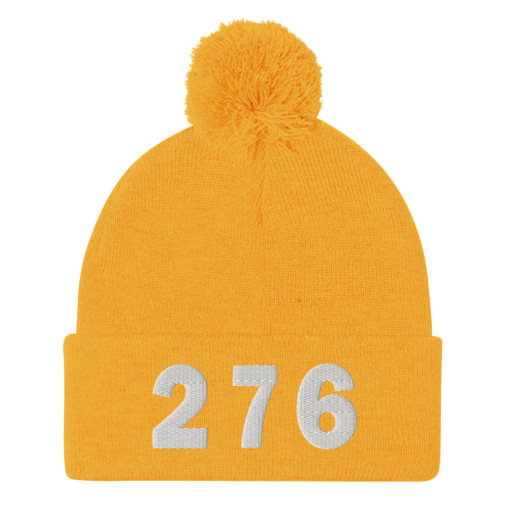 276 Area Code Pom-Pom Beanie