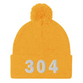 304 Area Code Pom-Pom Beanie