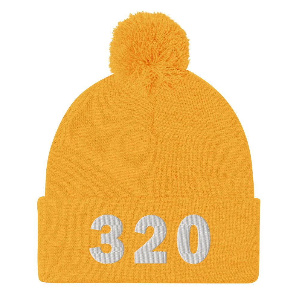320 Area Code Pom-Pom Beanie