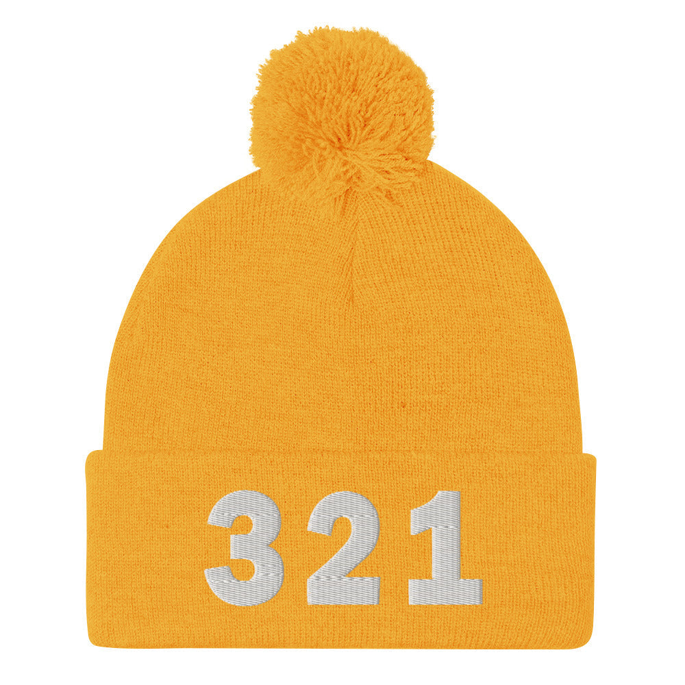 321 Area Code Pom-Pom Beanie