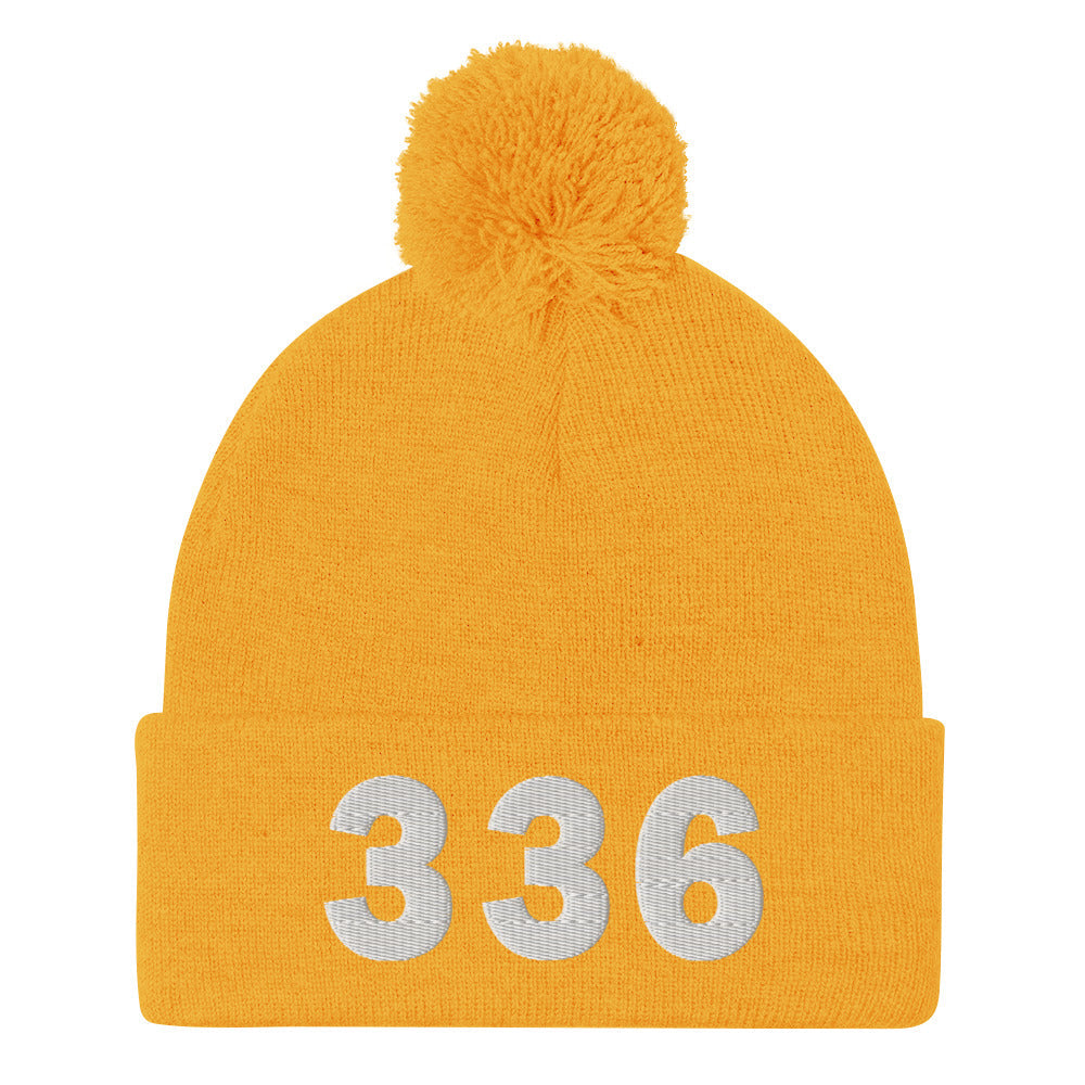 336 Area Code Pom-Pom Beanie
