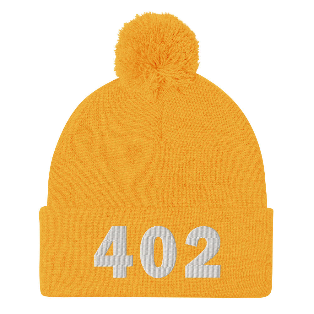 402 Area Code Pom-Pom Beanie