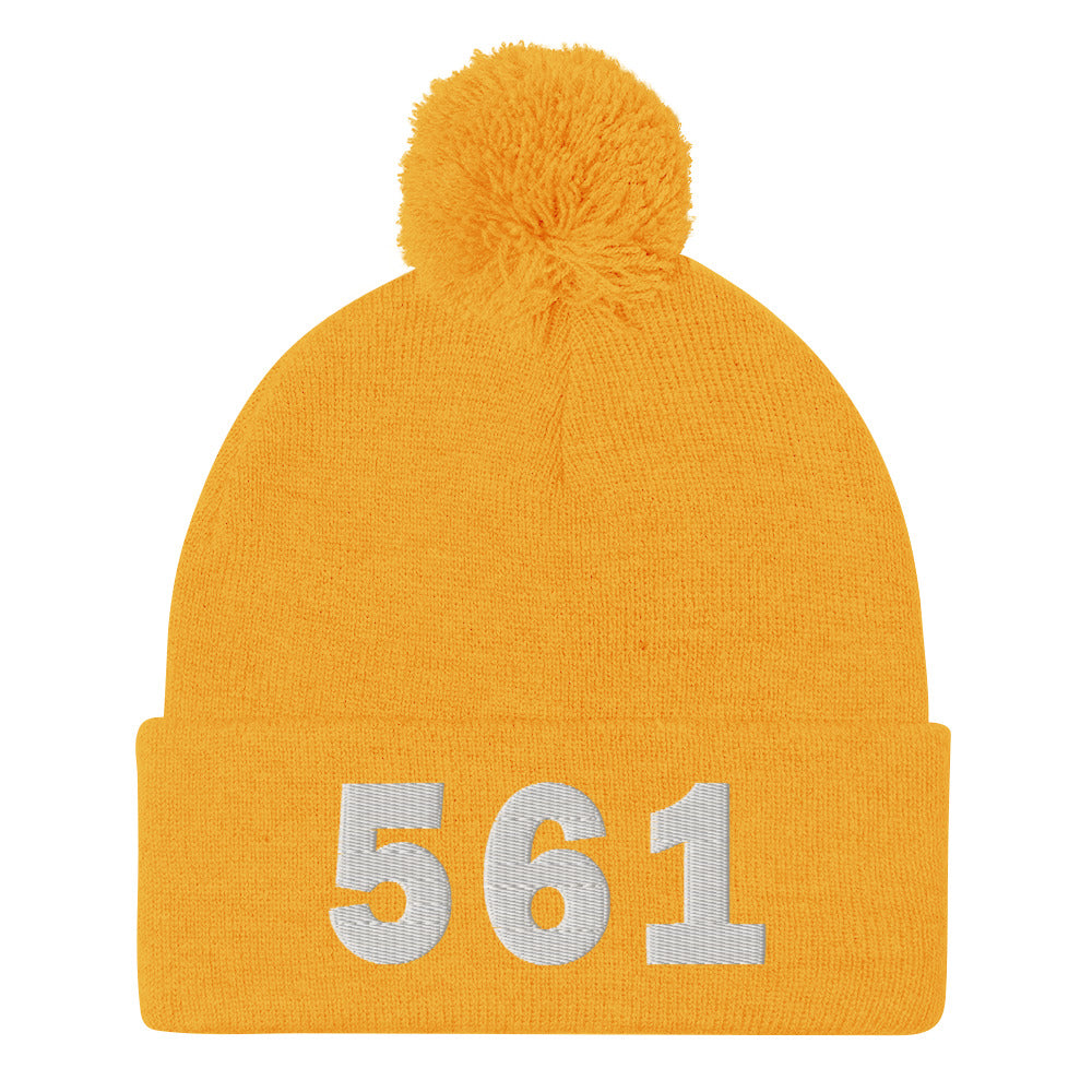 561 Area Code Pom-Pom Beanie