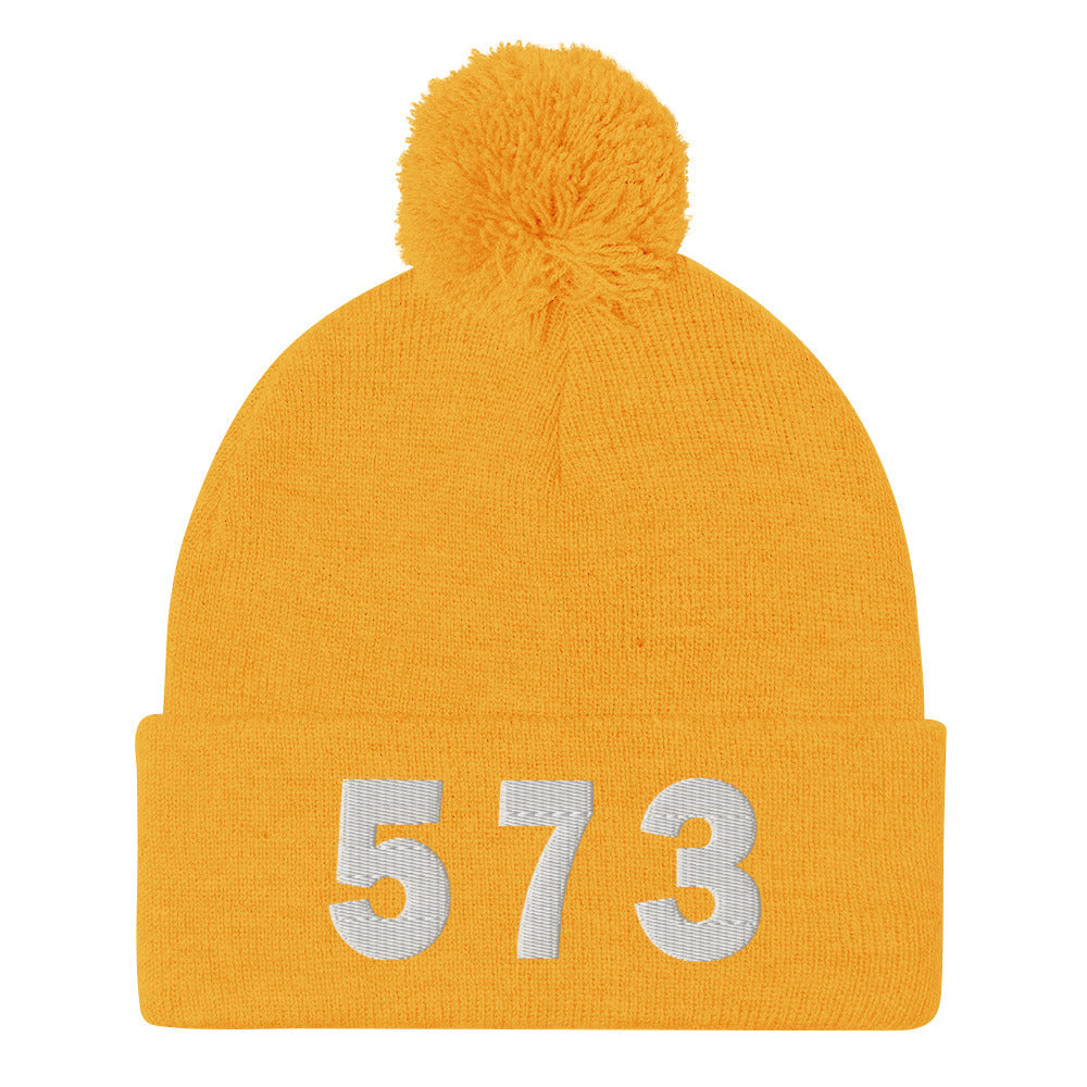 573 Area Code Pom-Pom Beanie