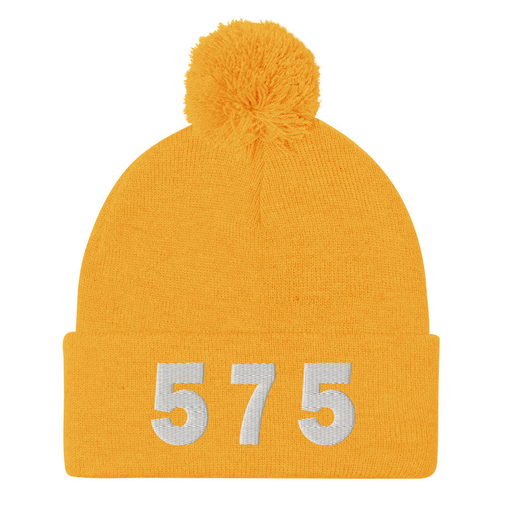 575 Area Code Pom-Pom Beanie