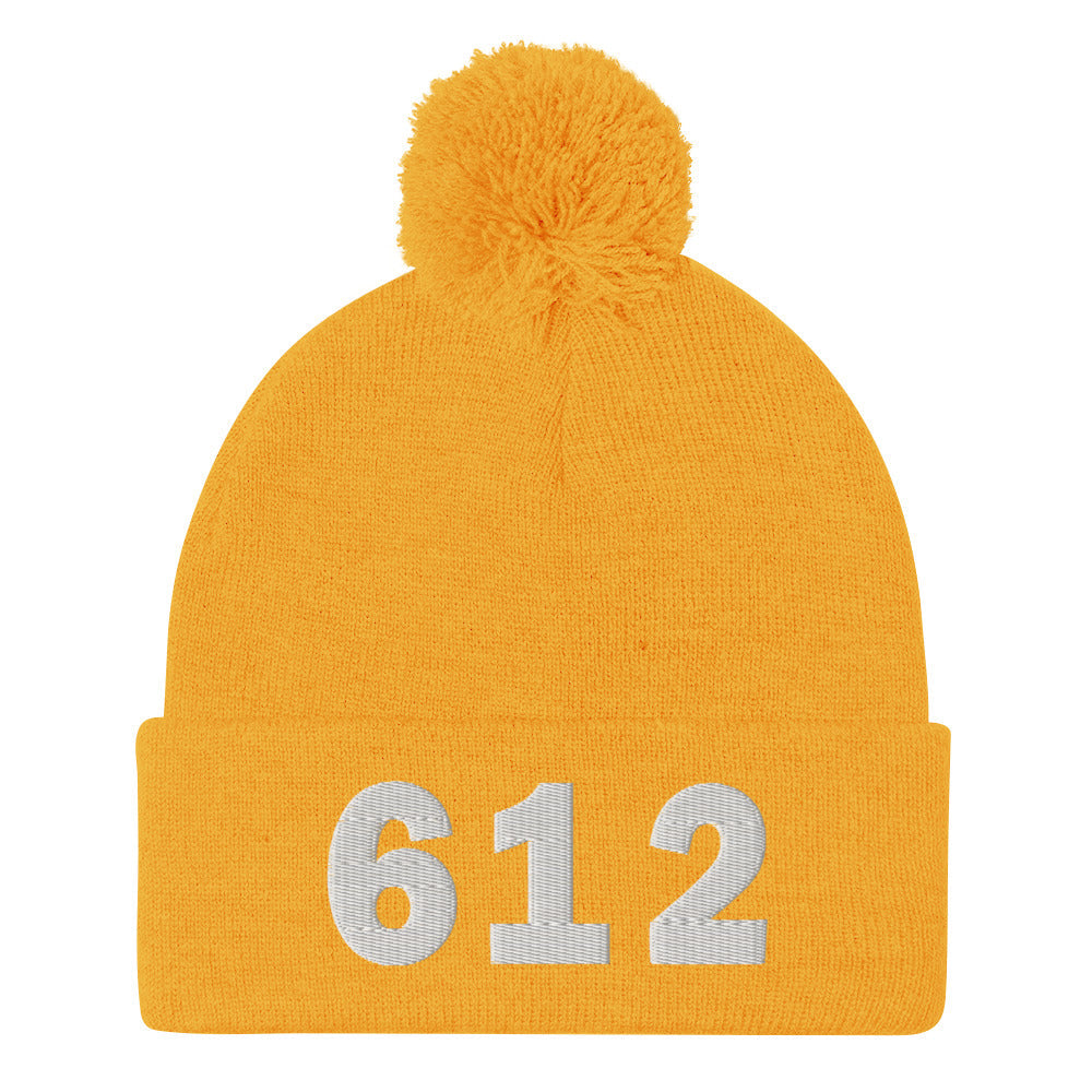 612 Area Code Pom-Pom Beanie