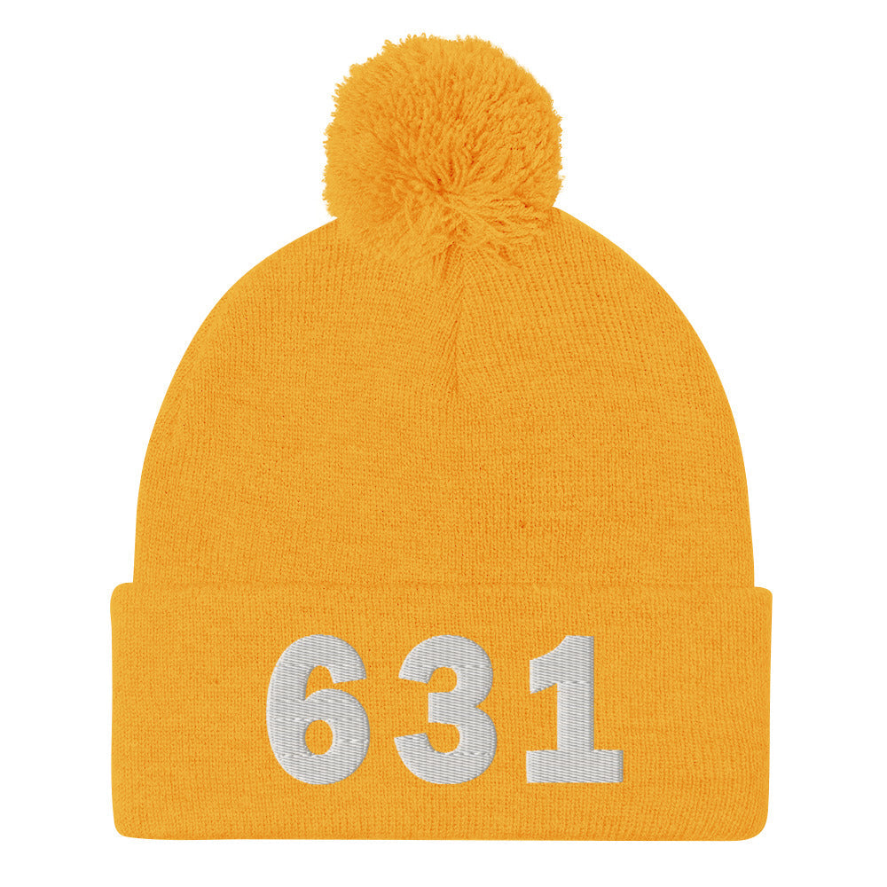 631 Area Code Pom-Pom Beanie
