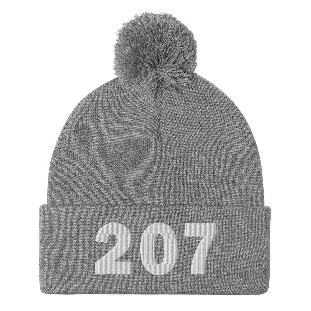 207 Area Code Pom-Pom Beanie