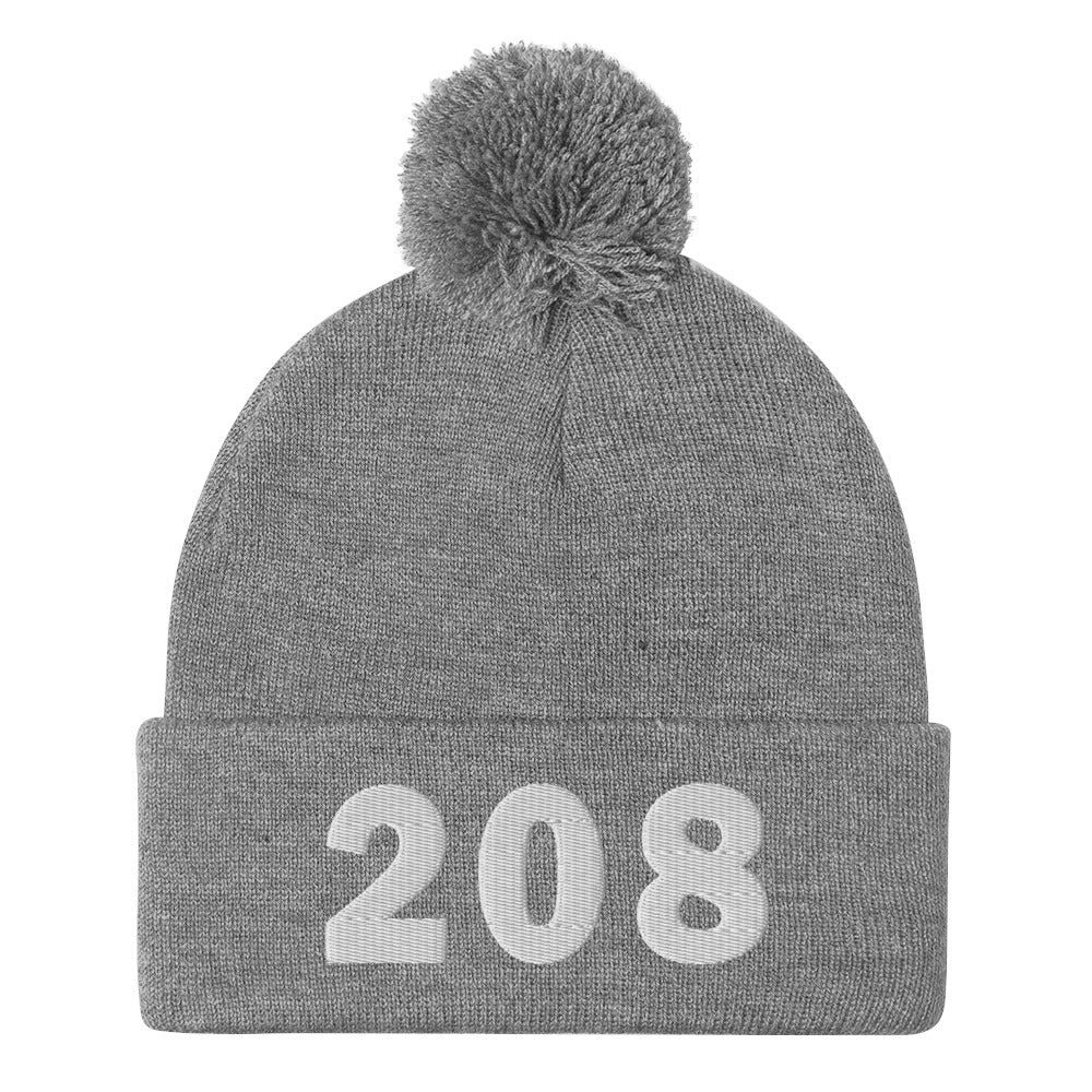 208 Area Code Pom-Pom Beanie