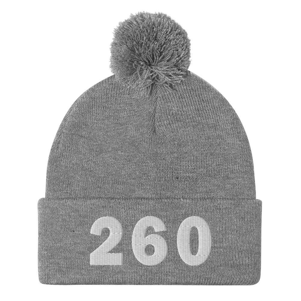 260 Area Code Pom-Pom Beanie
