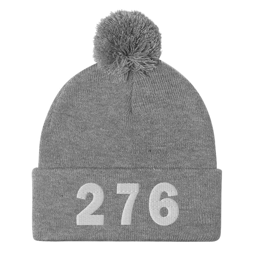 276 Area Code Pom-Pom Beanie