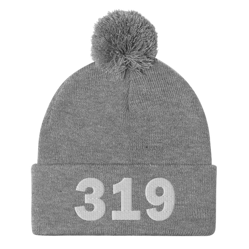 319 Area Code Pom-Pom Beanie