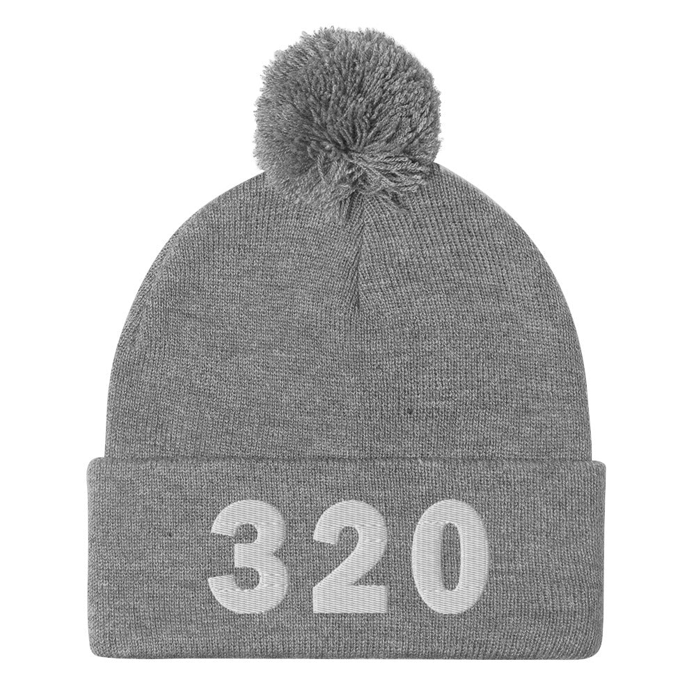 320 Area Code Pom-Pom Beanie