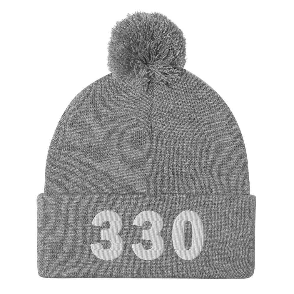 330 Area Code Pom-Pom Beanie