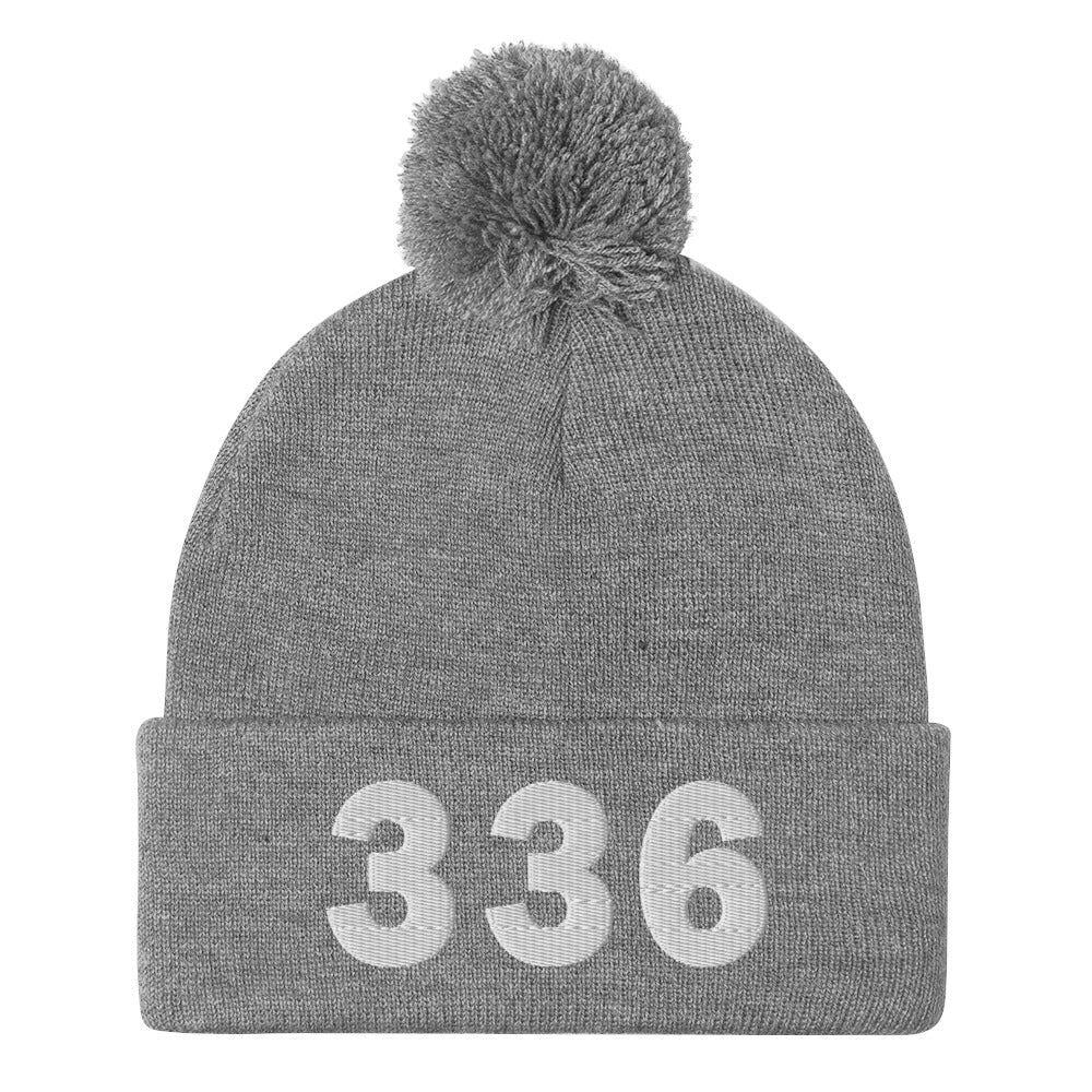 336 Area Code Pom-Pom Beanie