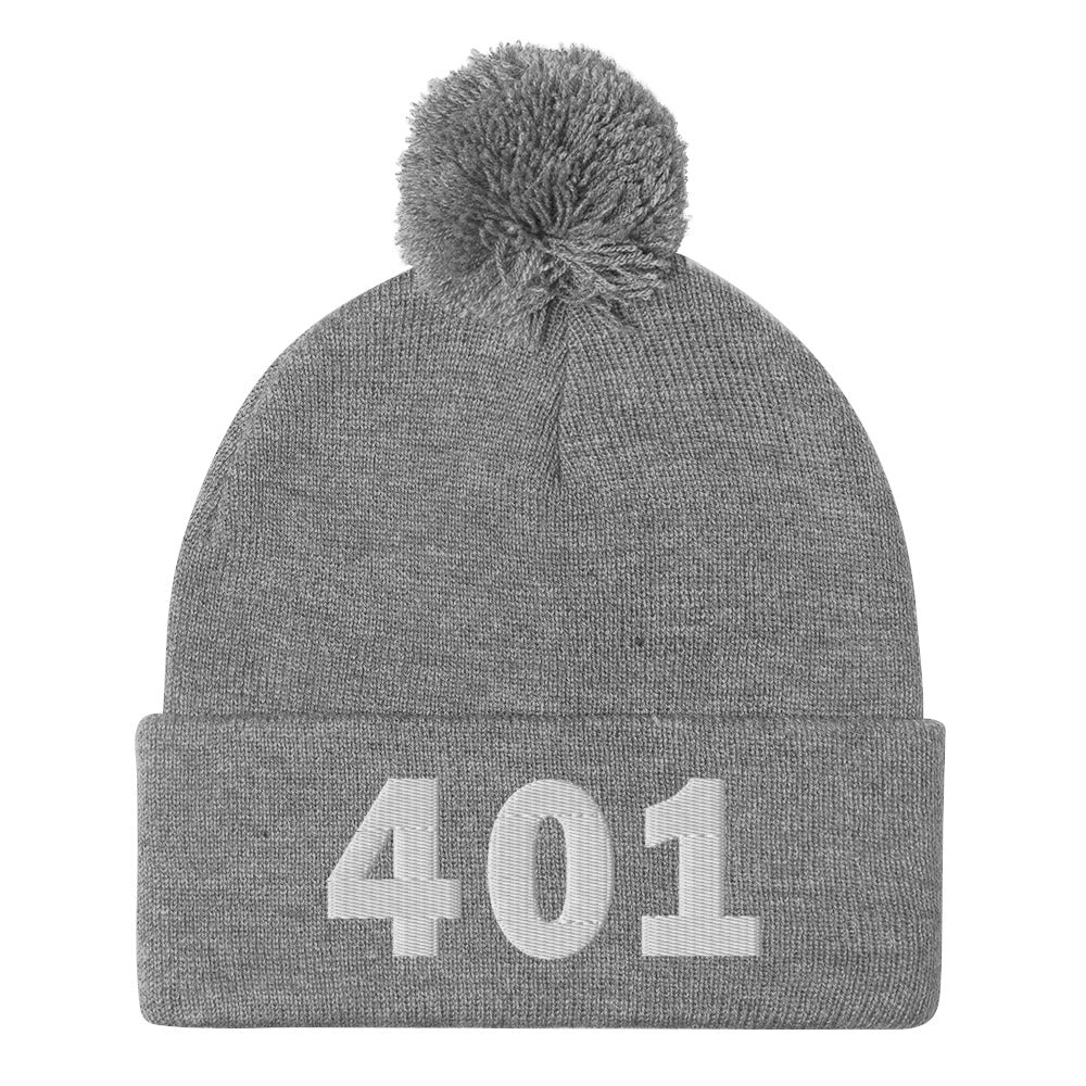 401 Area Code Pom-Pom Beanie
