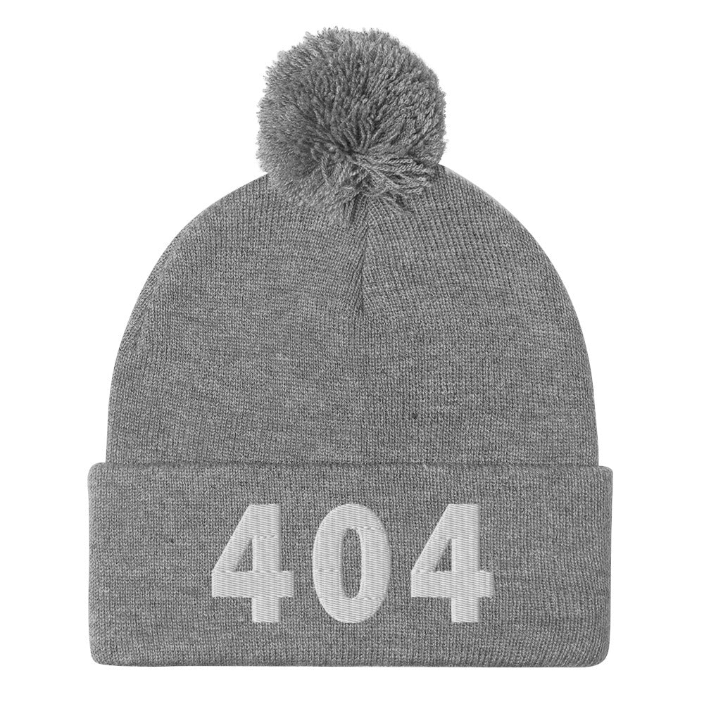 404 Area Code Pom-Pom Beanie
