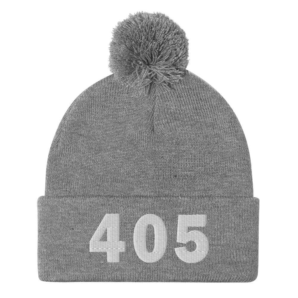 405 Area Code Pom-Pom Beanie