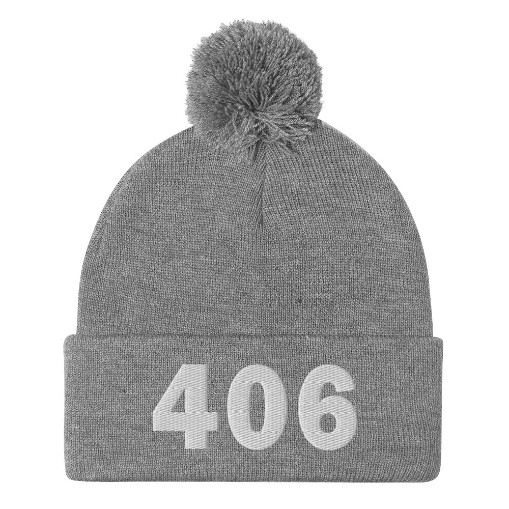 406 Area Code Pom-Pom Beanie