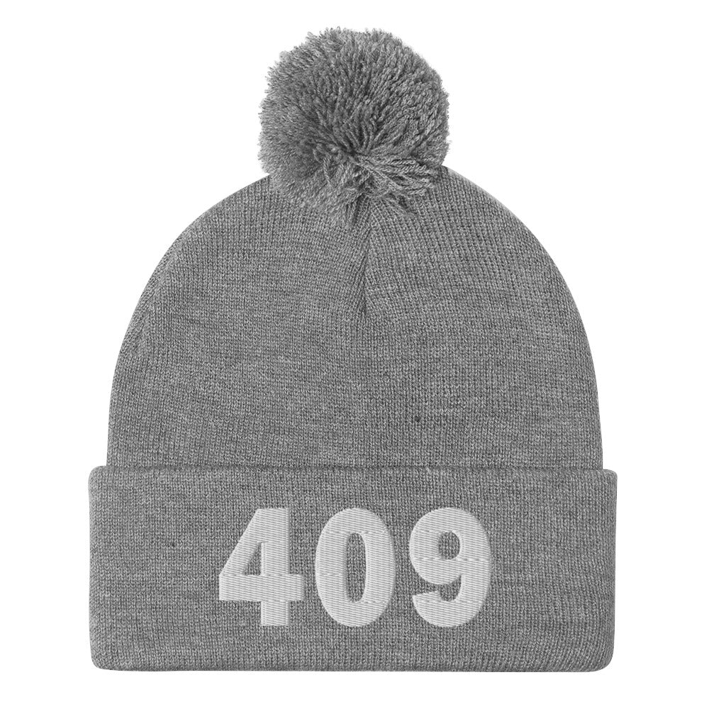 409 Area Code Pom-Pom Beanie