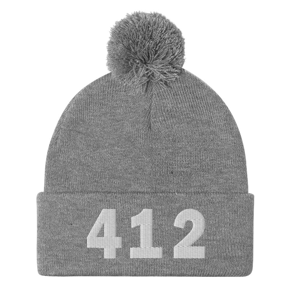 412 Area Code Pom-Pom Beanie