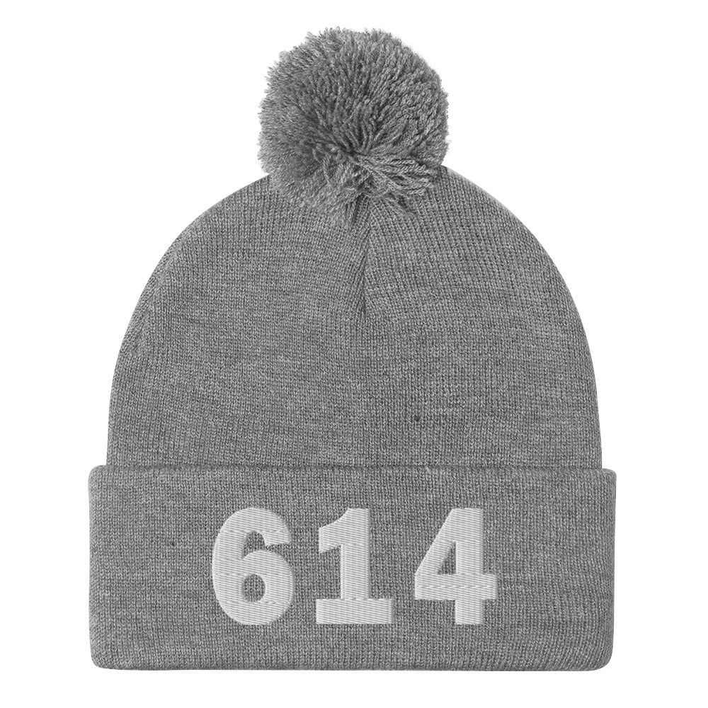614 Area Code Pom-Pom Beanie