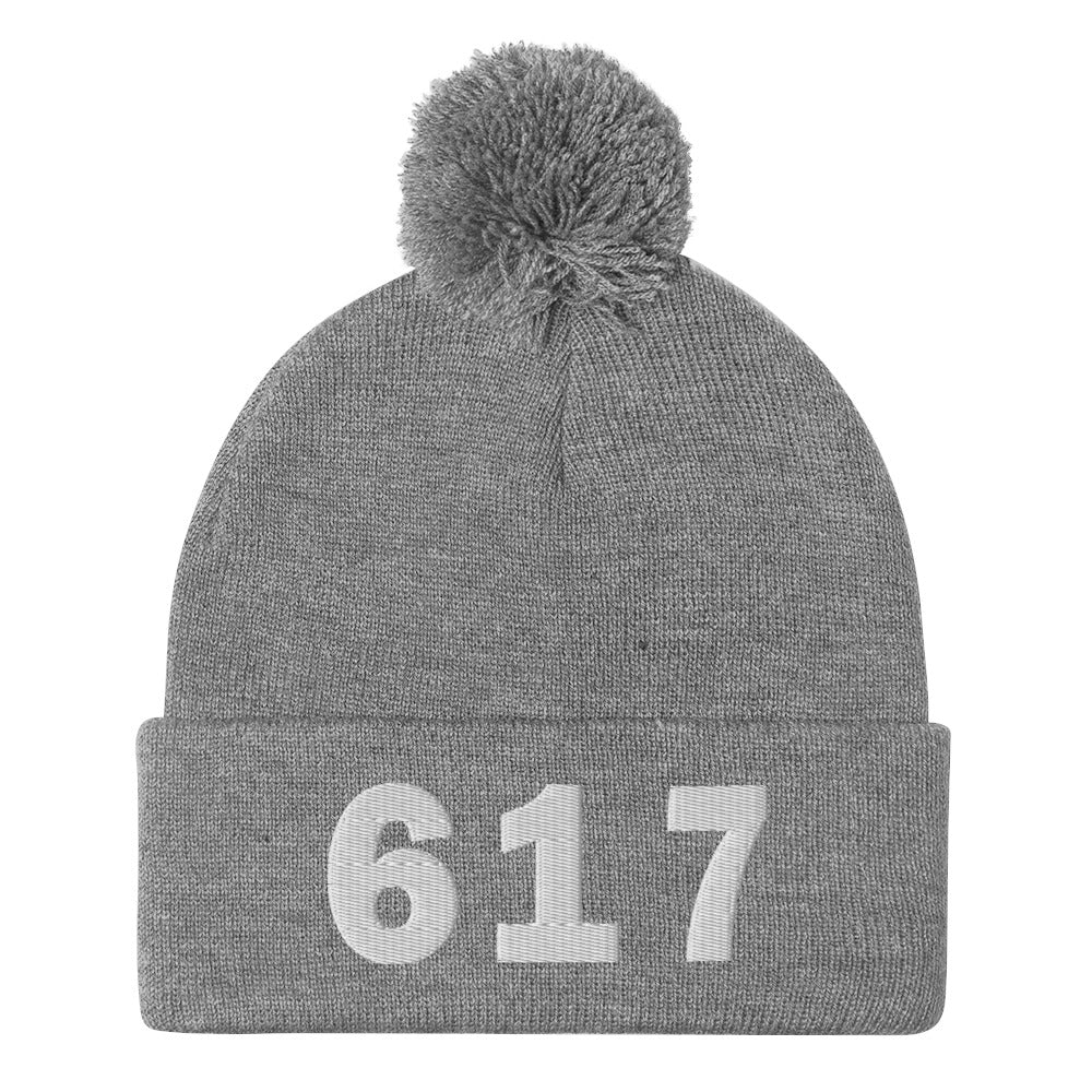 617 Area Code Pom-Pom Beanie