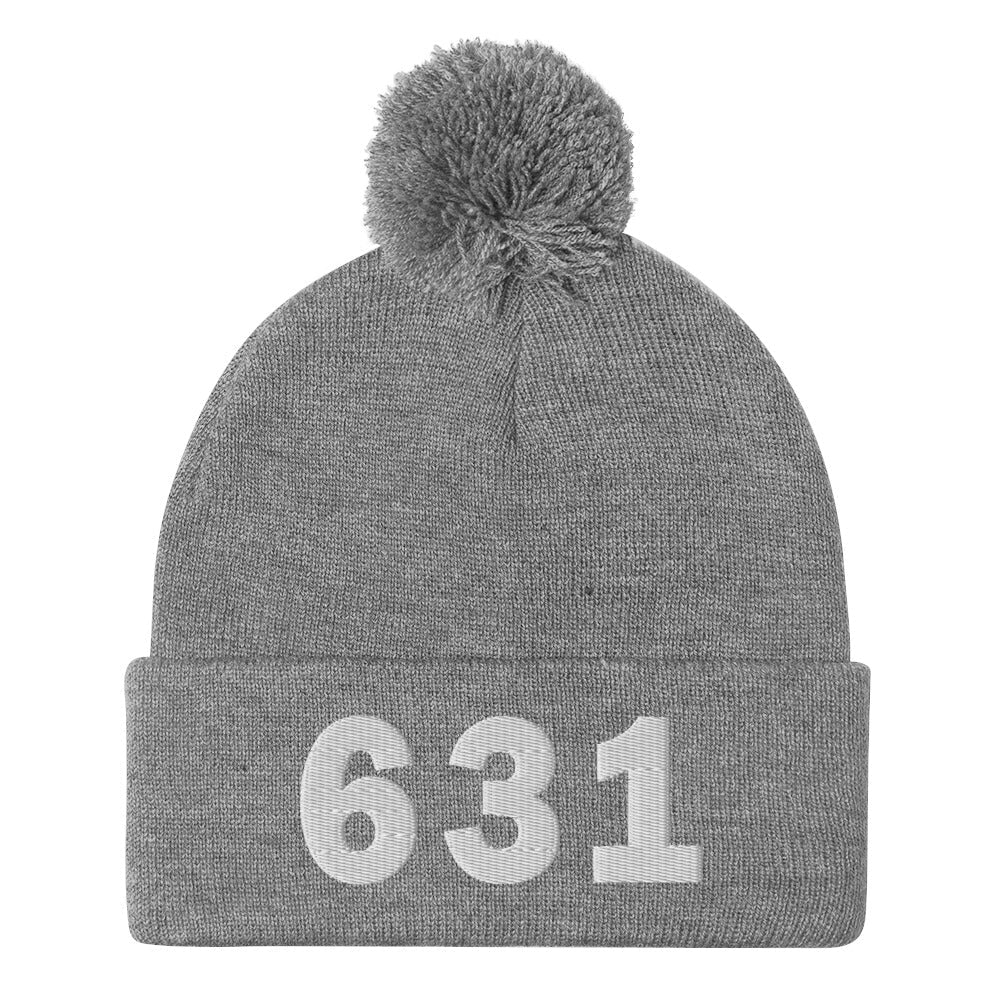 631 Area Code Pom-Pom Beanie