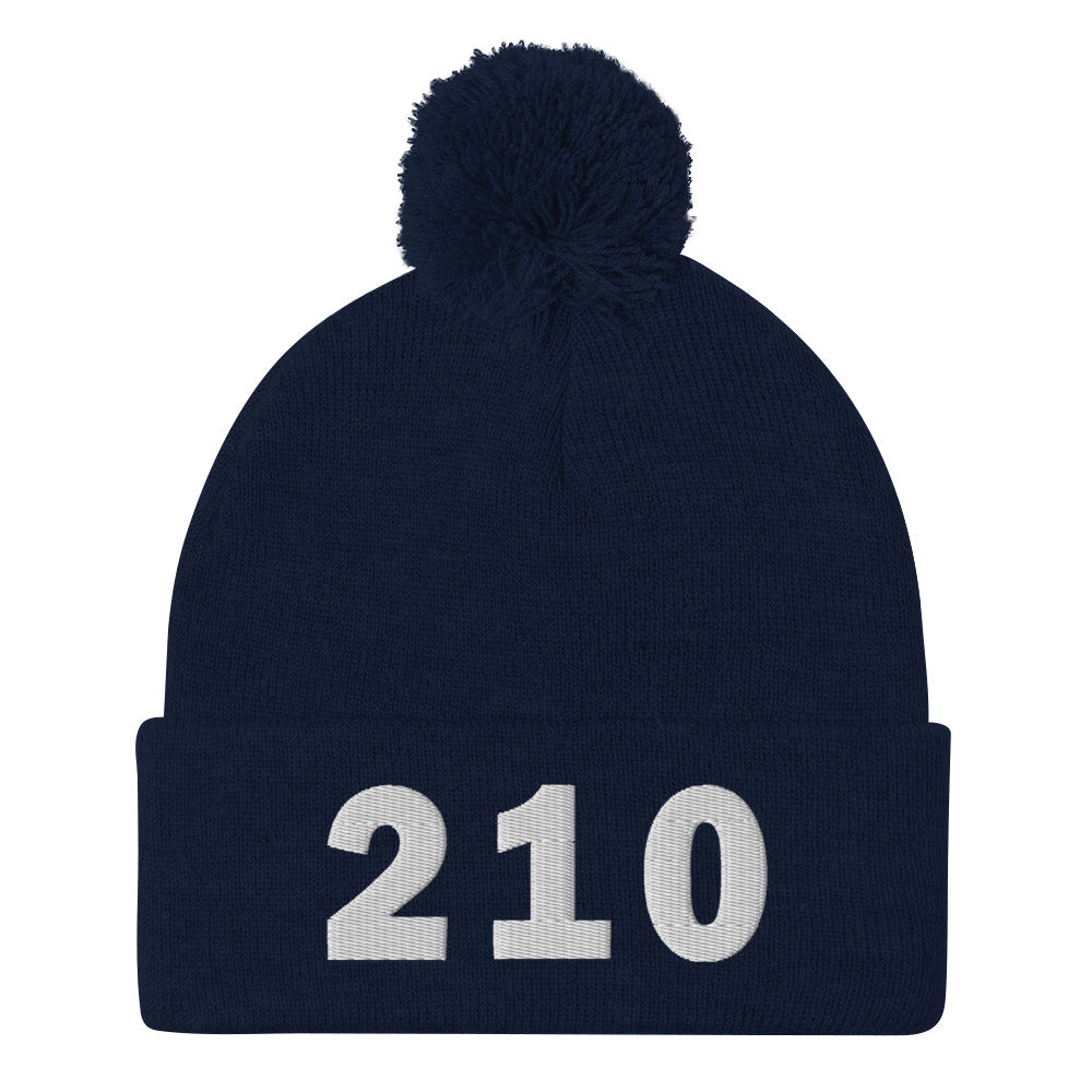 210 Area Code Pom-Pom Beanie