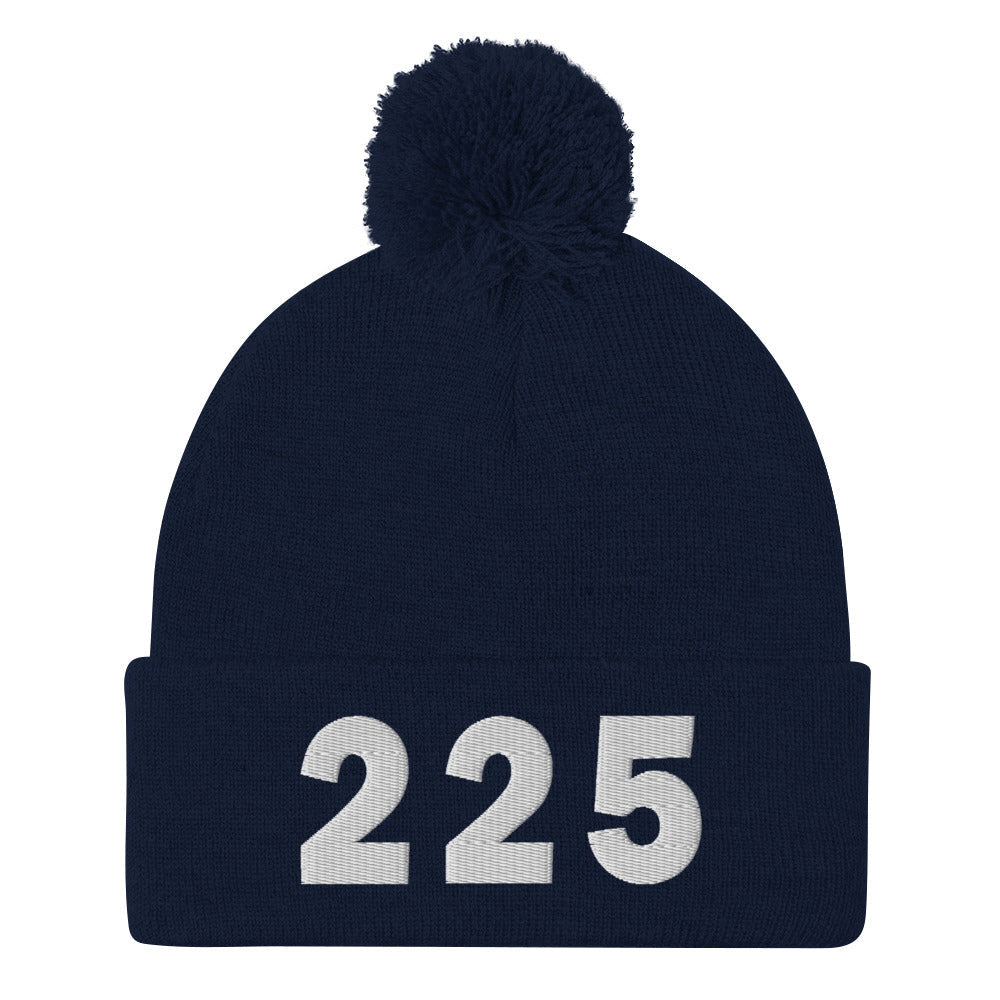 225 Area Code Pom-Pom Beanie