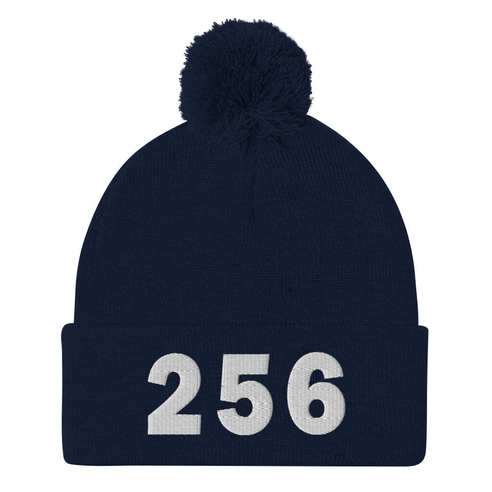 256 Area Code Pom-Pom Beanie
