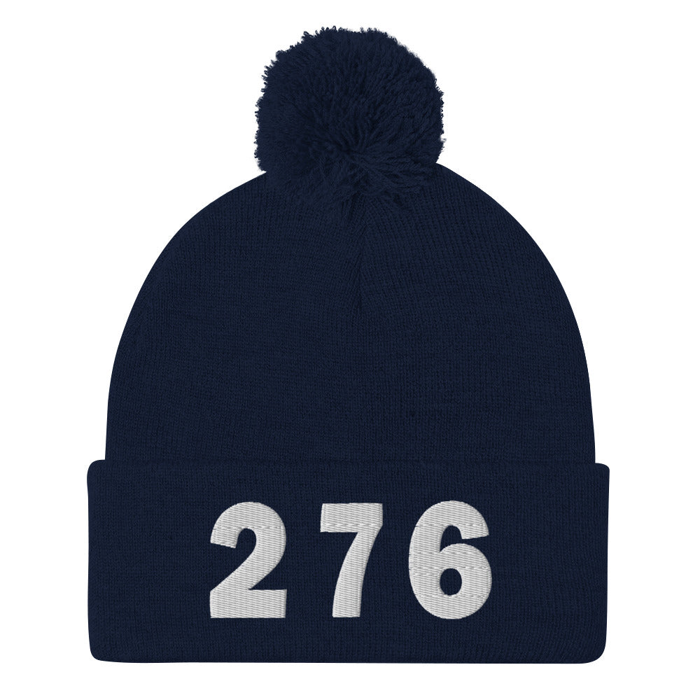 276 Area Code Pom-Pom Beanie