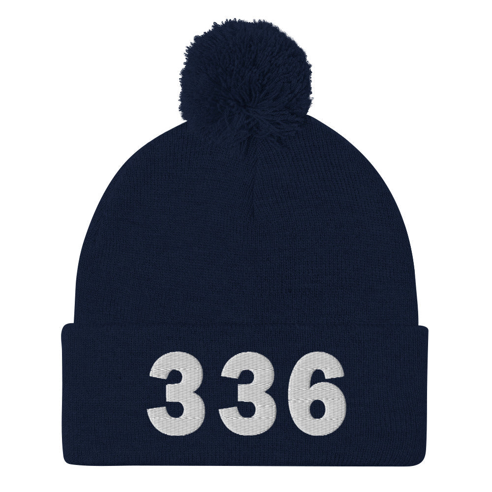 336 Area Code Pom-Pom Beanie