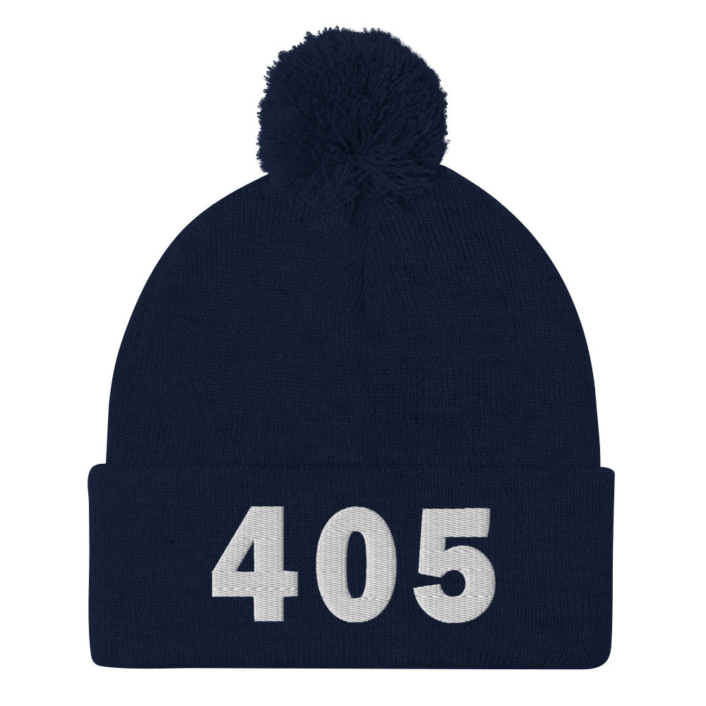 405 Area Code Pom-Pom Beanie