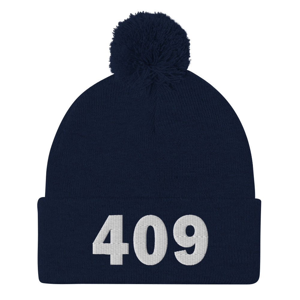 409 Area Code Pom-Pom Beanie