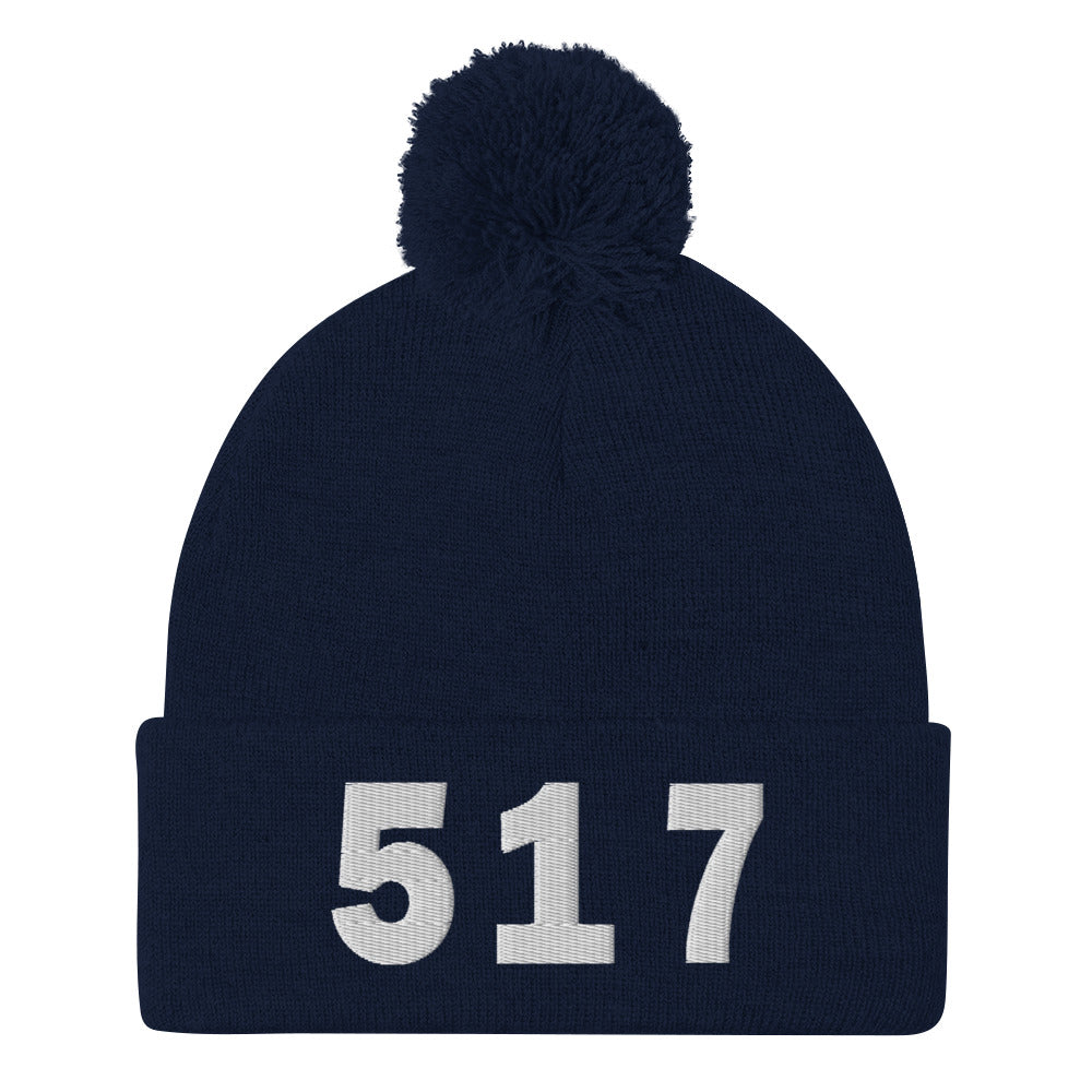 517 Area Code Cuffed Beanie