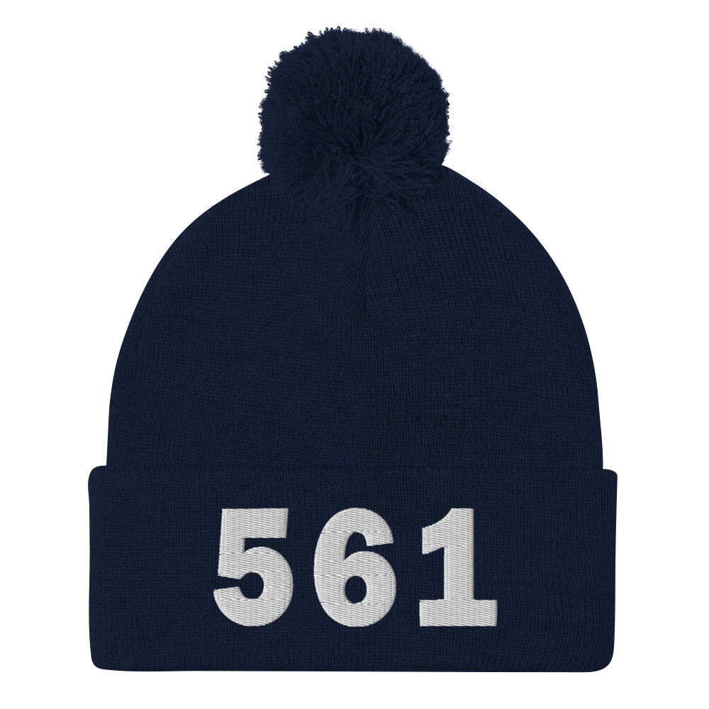 561 Area Code Pom-Pom Beanie