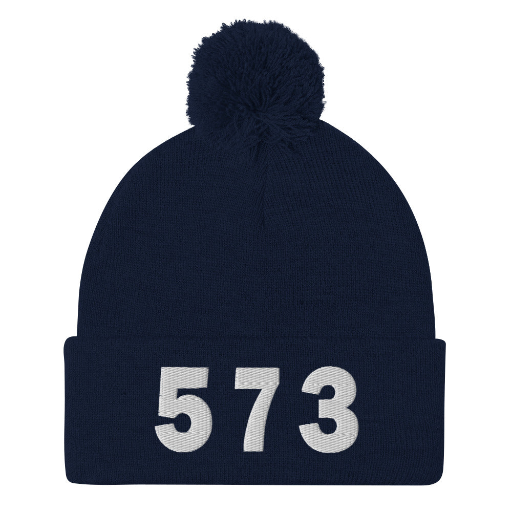 573 Area Code Pom-Pom Beanie