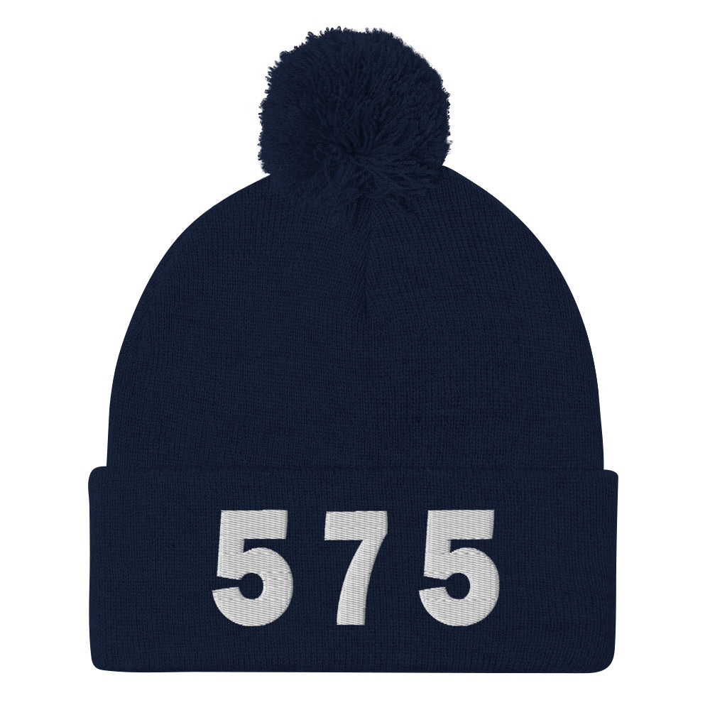 575 Area Code Pom-Pom Beanie