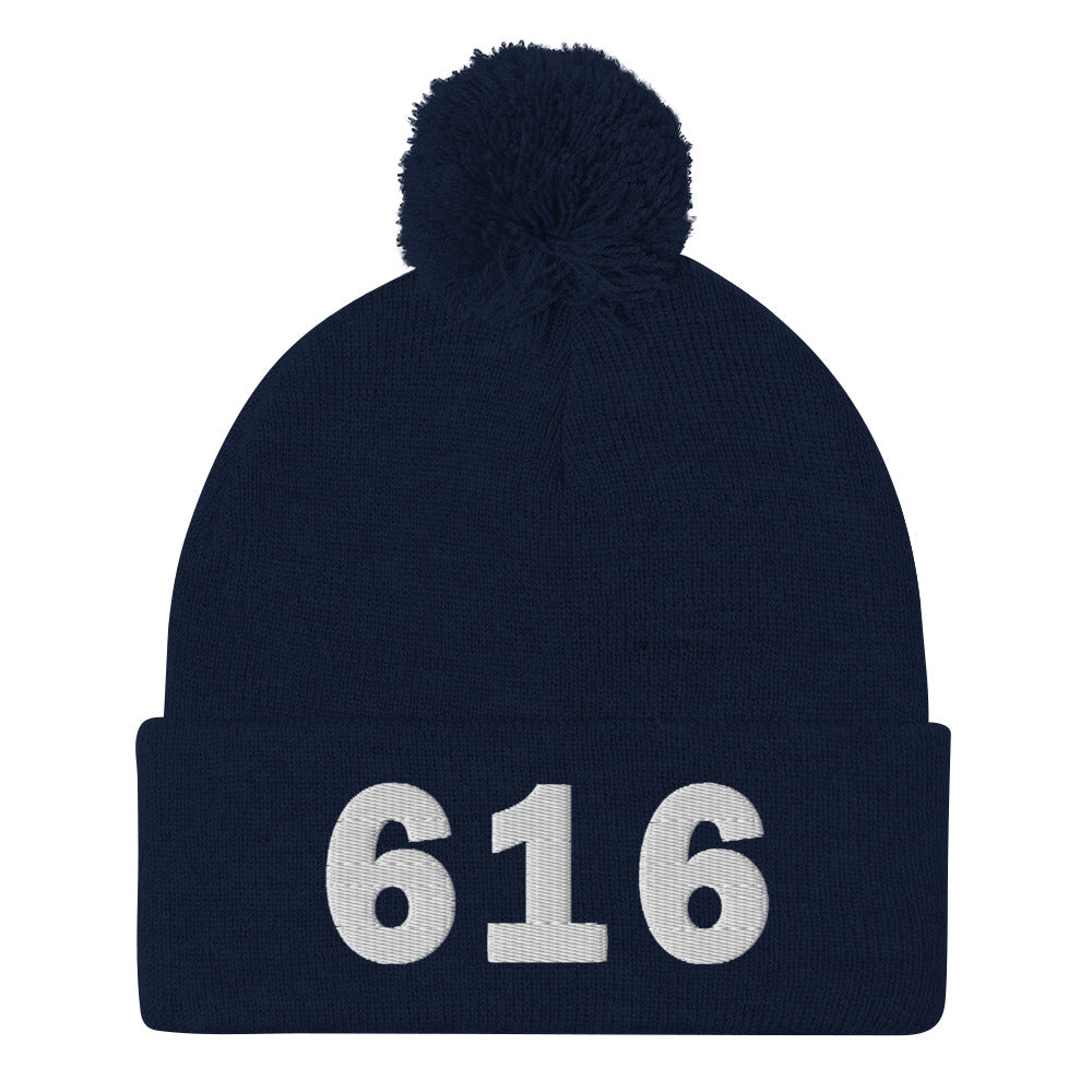 616 Area Code Pom-Pom Beanie