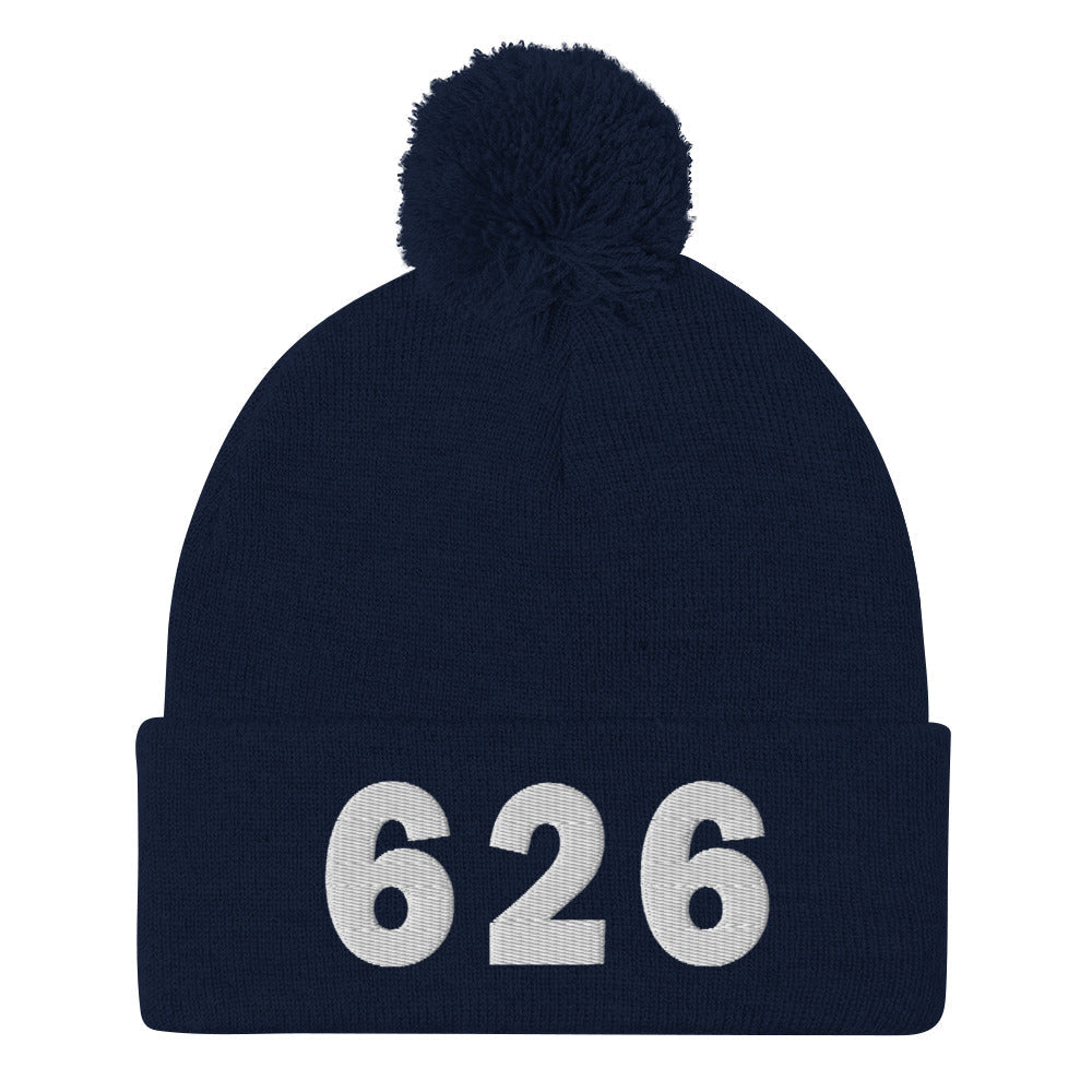 626 Area Code Pom-Pom Beanie