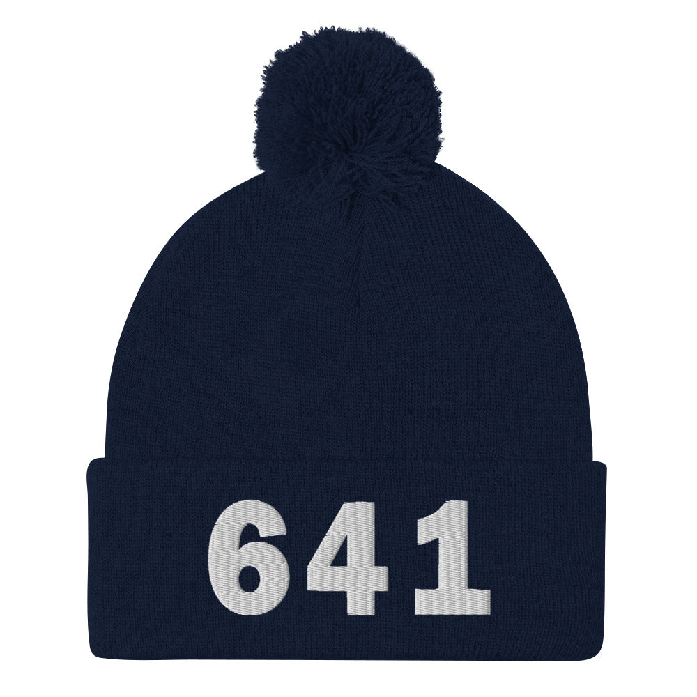 641 Area Code Pom-Pom Beanie