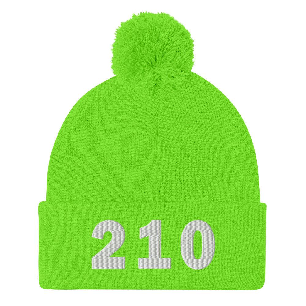 210 Area Code Pom-Pom Beanie